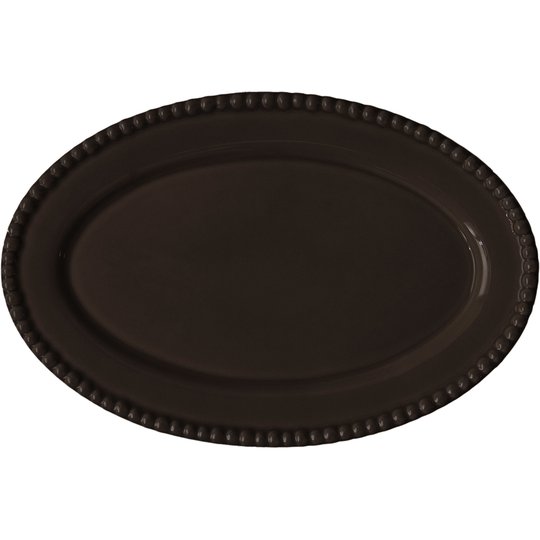 PotteryJo Daria Ovalt Uppläggningsfat 35 cm Java Brown
