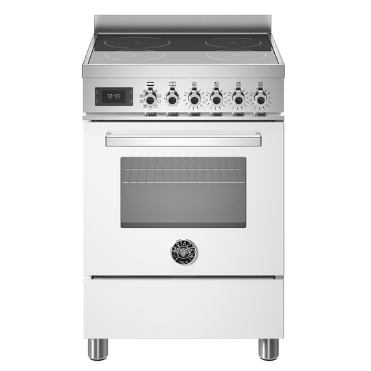 Bertazzoni PRO64I1EBIT Professional induktionsspis med singelugn, 60 cm, vit