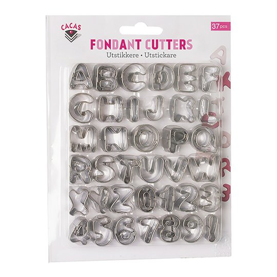 Cacas - Utstickare alfabet/siffror