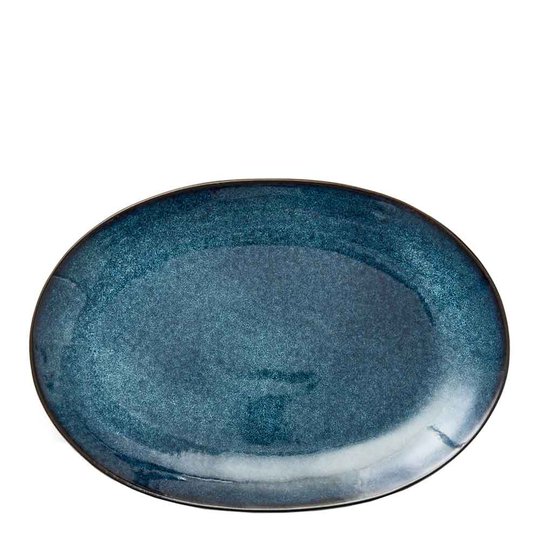 Bitz - Bitz Fat Oval 36x25 cm Svart/Mörkblå