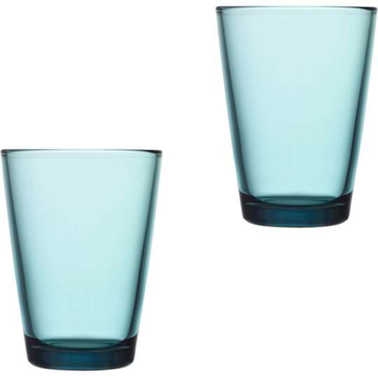 Iittala Kartio Glas 40 cl Havsblå 2-pack
