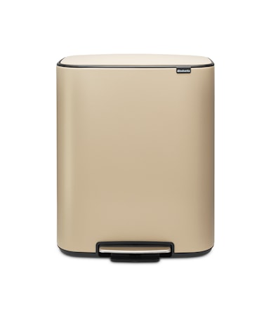 Bo Soptunna med Pedal & 2 plastinnerhinkar Guld 2x30 L
