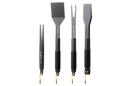 Grillredskap Set 4-delar Antracit