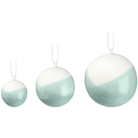 Kähler Nobili Julkulor 3-pack Grön
