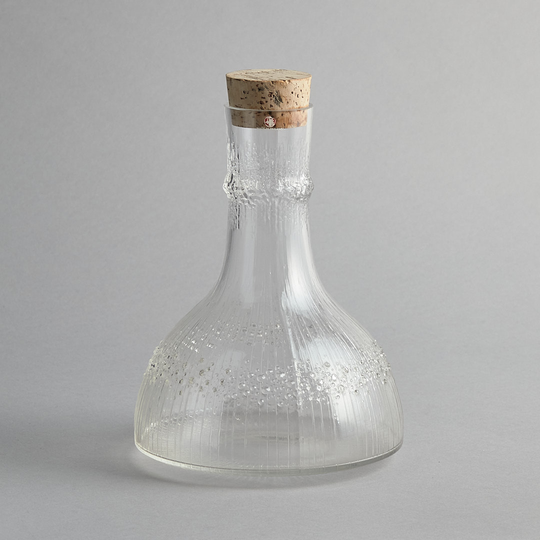Iittala - "Niva" Glaskaraff med kork-lock