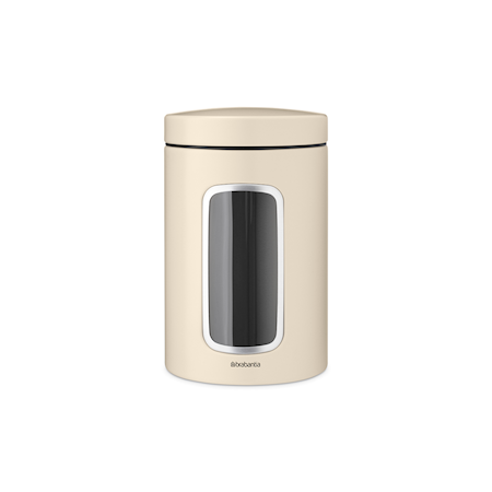 Förvaringsburk med fönster 1,4L, Soft Beige
