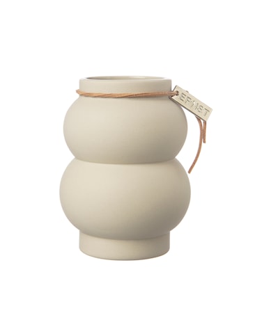 Vas Kurvig Beige 10 cm