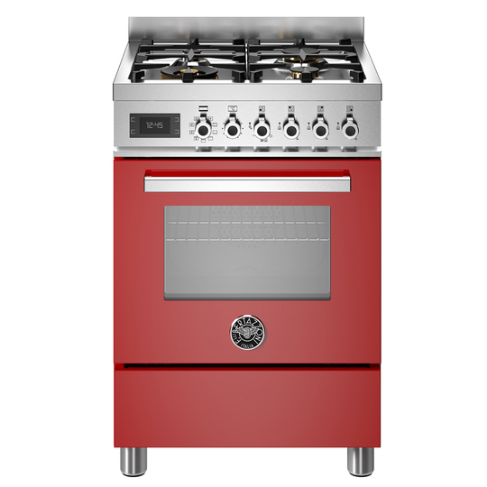 Bertazzoni PRO64L1EROT Professional gasspis med singelugn, 60 cm, röd