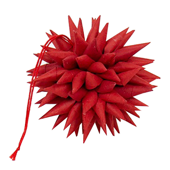 Afroart - Kotte Julhänge 8 cm Röd