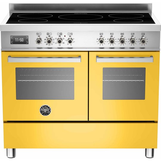 Bertazzoni PRO1005 Induktionsspis 100 cm, 2 ugnar, 5 zoner, Gul