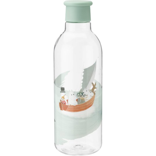 RIG-TIG DRINK-IT Mumintroll vattenflaska, Dusty Green