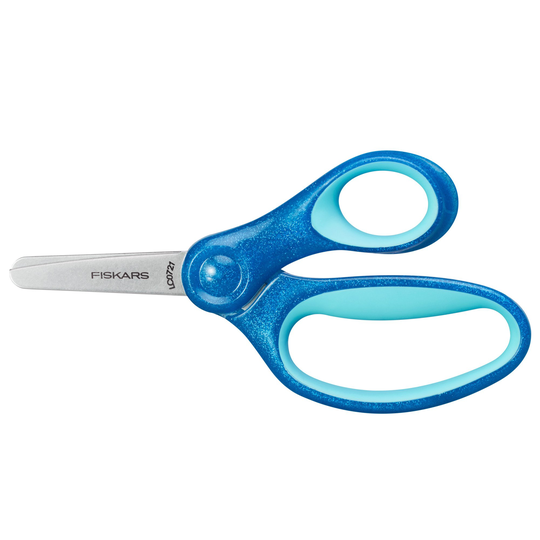 Fiskars Barnsax 13 cm, blå/glitter