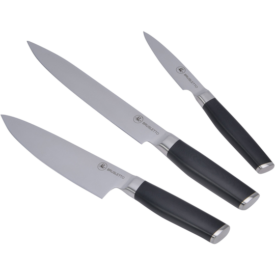 Brusletto Knivset 3 delar, svart