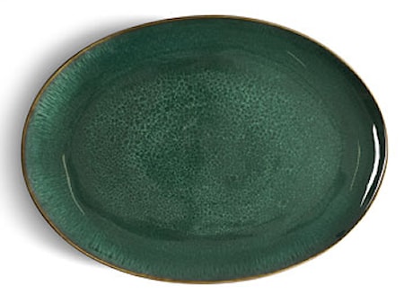 Fad oval sort/grøn Bitz
