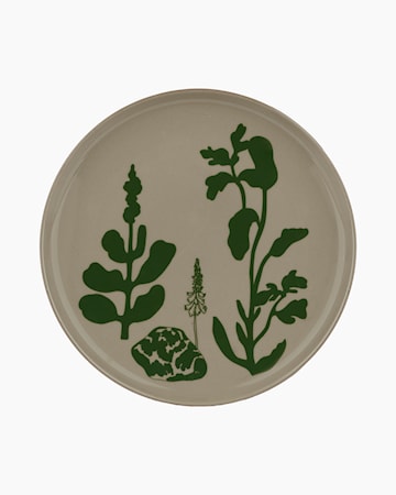 Oiva / Elokuun Varjot Tallrik 20 Cm Terra/Grön