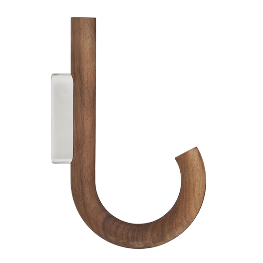 Gejst - Hook Krok Valnöt 20 cm Valnöt/Krom