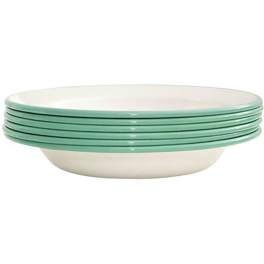 Kockums Jernverk Djup tallrik 22 cm 6 st, Creme