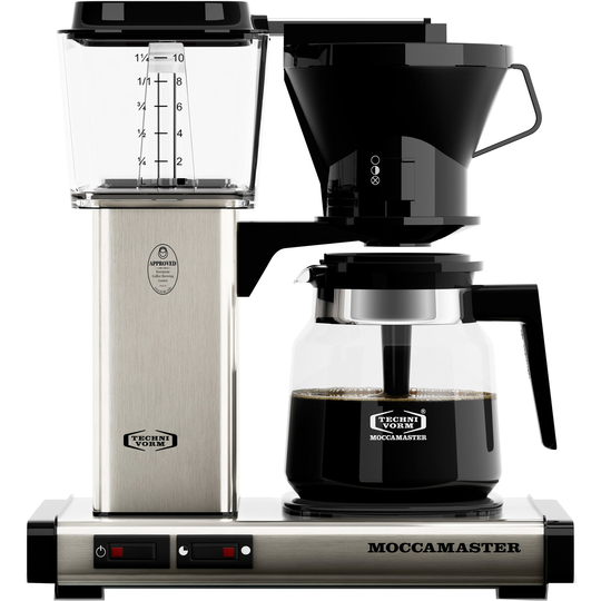 Moccamaster Manual Kaffebryggare, Brushed Silver