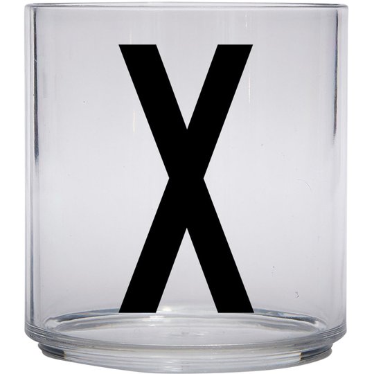 Design Letters Tritan Plastglas barn, X