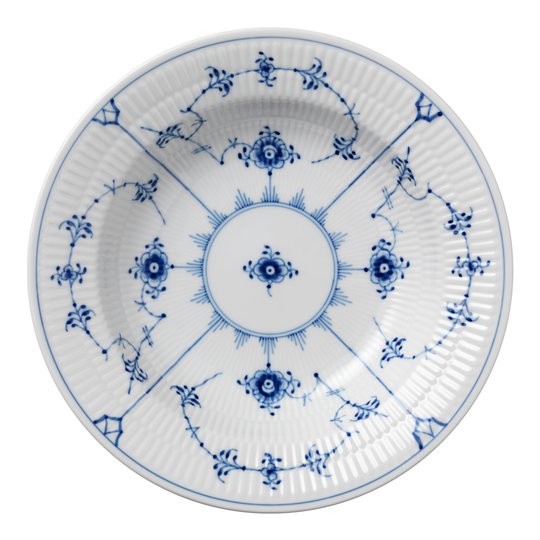 Royal Copenhagen - Blue Fluted Plain Tallrik djup 21 cm