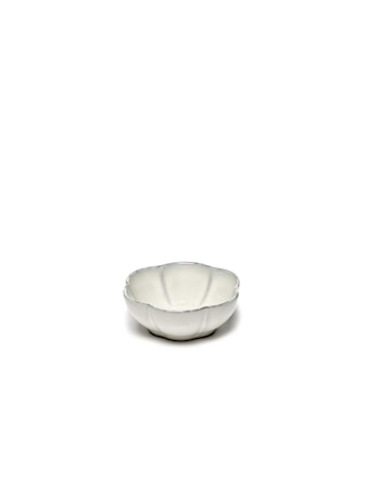 Inku Skål Ø11 cm Ribbed Vit