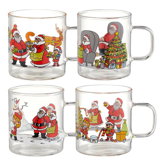 Dorre - Glöggmugg Santa Tomtefamilj 4-pack