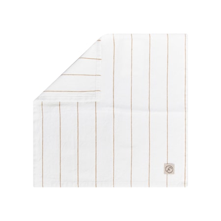 Servett Vit m Saffransrand 40x40 cm 2-pack