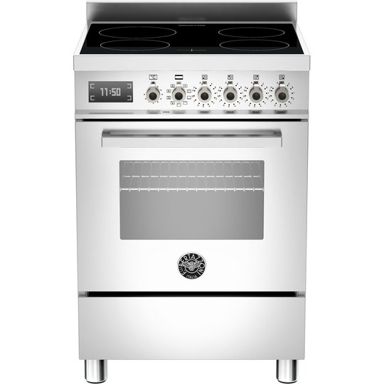 Bertazzoni PRO604 Induktionsspis 60 cm, 1 ugn, 4 zoner, Rostfri