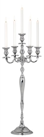 Kandelaber aluminium 5 armad 100 cm