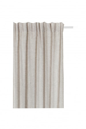 Sunshine wide Gardin med veckband oatmeal 250x250
