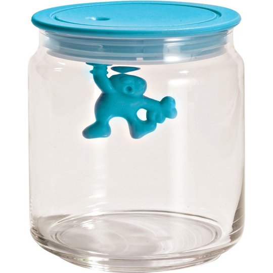 Alessi Gianni Glasburk med Lock Ljusblå 70 cl