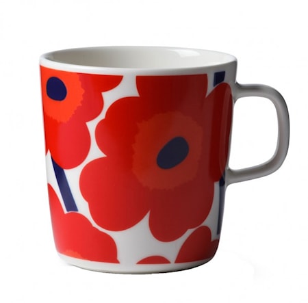 Unikko Mugg Röd/Vit 40 cl