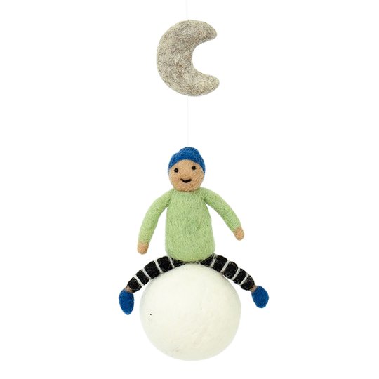 Afroart - Mobil Måne/Pojke 25 cm
