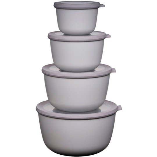 Rosti Mepal Cirqual Hög Skålset 4 st. Nordic White