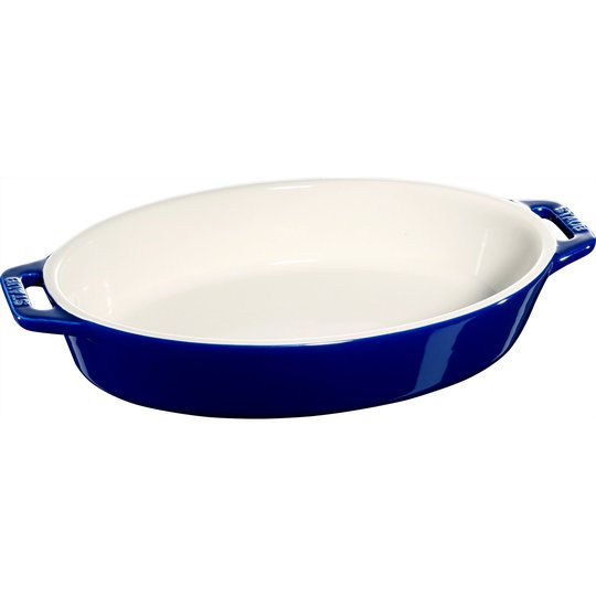 Staub Oval Form 23 cm, Blå