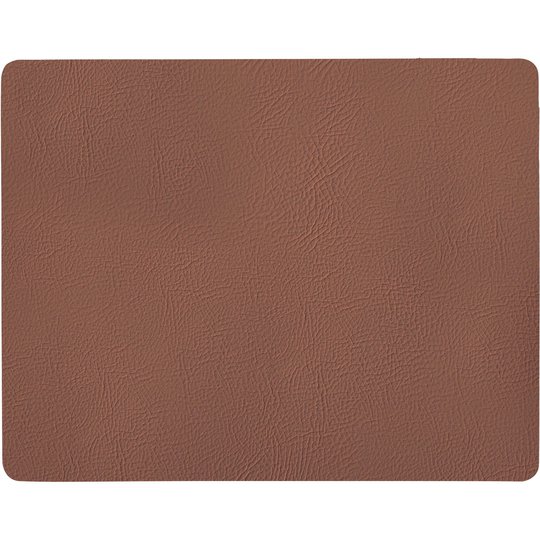Aida Quadro dækkeserviet cognac 43x35 cm.