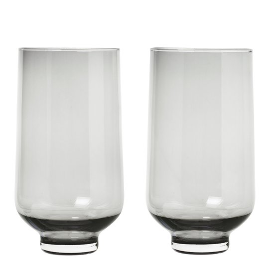 Blomus - Flow Tumblerglas 40 cl 2-pack Smoke