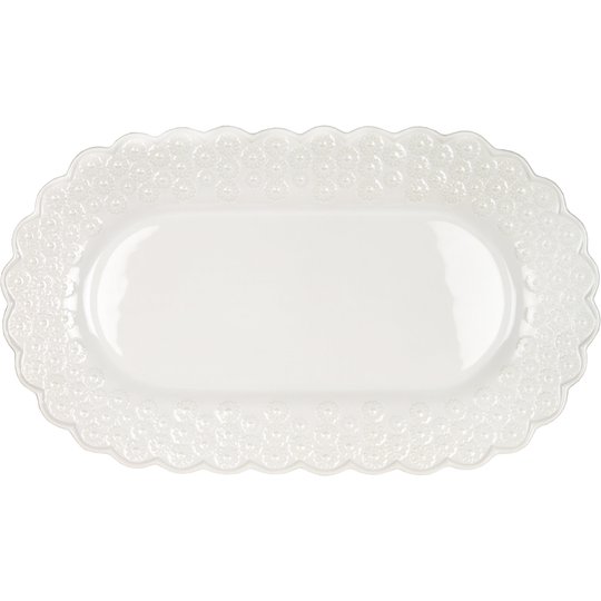 PotteryJo Ditsy Ovalt Uppläggningsfat White