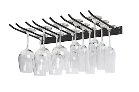 Hahn Metro Bar Hanger 5 row Black Wall
