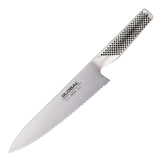 Global - G-22L Brödkniv tandad vänsterslipad 20 cm