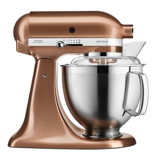 KitchenAid - Artisan Köksmaskin 4,8 + 3 L + Tillbehör Satin Copper