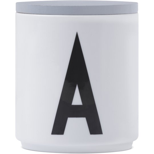 Design Letters Lock till Porslinsmugg, Grå