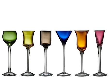 Snapsglas blandade färger 6 st