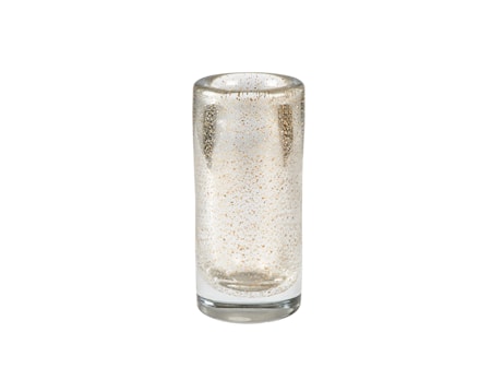 Vas 23 cm Klar/Guld Glas