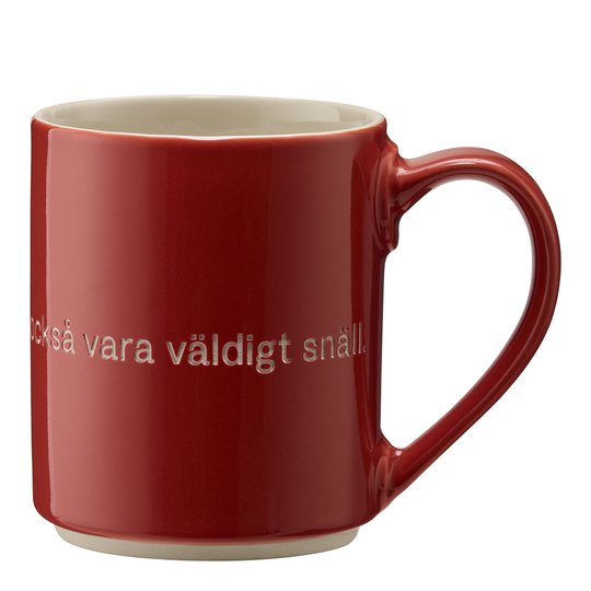 Design House Stockholm - Astrid Lindgren Mugg Röd Den som är stark