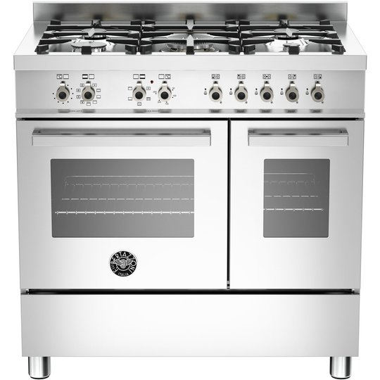 Bertazzoni PRO905 Gasspis 90 cm, 2 ugnar, 5 brännare, Rostfri
