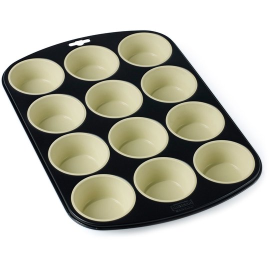 Blomsterbergs Muffinsform 12 hål grå/creme