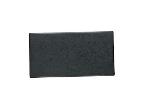 Tapastallrik 30x16 cm Svart Stengods