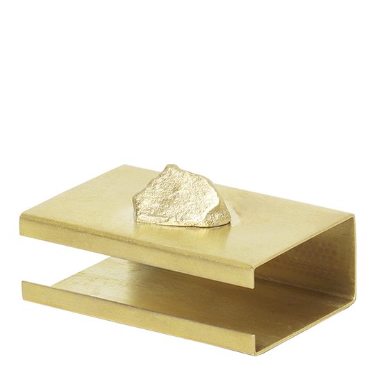 Ferm Living - Stone Tändsticksaskfodral Mässing 5,8 cm