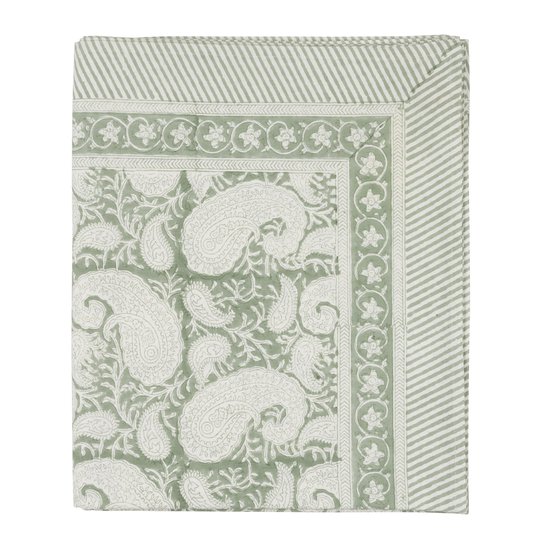 Chamois - Big Paisley Bordsduk 150x230 cm Seafoam